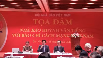 Tọa đàm “Nhà báo Huỳnh Văn Tiểng với báo chí cách mạng Việt Nam”.