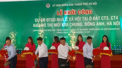 Khởi công xây dựng nhà ở xã hội tại Kim Chung, huyện Đông Anh, Hà Nội