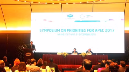 Bốn ưu tiên của năm APEC VIệt Nam 2017