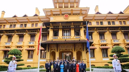 Trang trọng lễ thượng cờ kỷ niệm 53 năm Ngày thành lập ASEAN