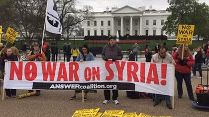Dân Mỹ đồng loạt biểu tình phản đối tấn công Syria