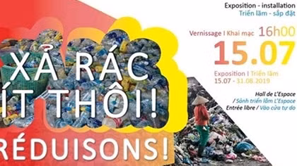 Độc đáo triển lãm sắp đặt "Xả rác ít thôi!"