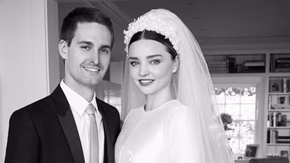 Ảnh cưới đẹp như tranh của siêu mẫu Miranda Kerr và tỷ phú Evan Spiegel