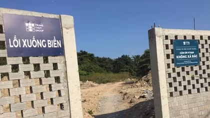 Mở 5 lối xuống biển tại Khu sinh thái Nam Ô