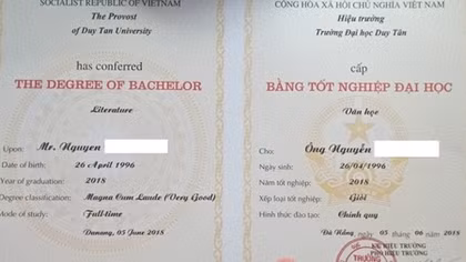 Sinh viên “tố” Đại học Duy Tân tuyển sinh Báo chí cấp bằng Văn học