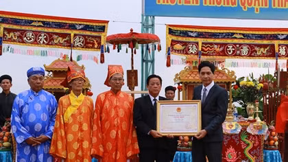 Trao Bằng chứng nhận Lễ hội Cầu ngư tại Đà Nẵng di sản văn hóa phi vật thể quốc gia