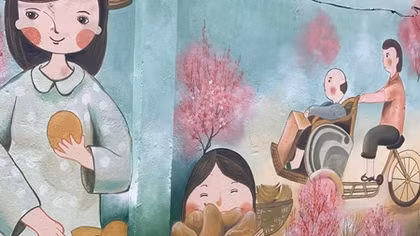 Làng bích họa trong lòng Đà Nẵng đón chào năm mới