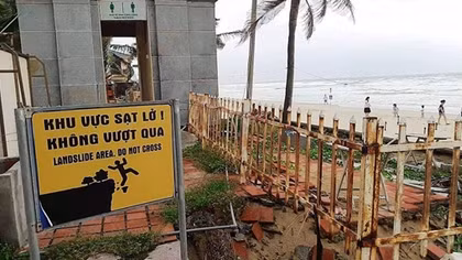 Đà Nẵng: Tìm giải pháp khắc phục bờ biển du lịch bị sạt lở nghiêm trọng 