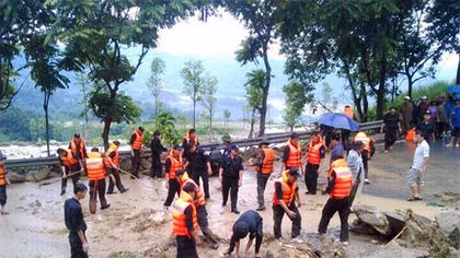 Lực lượng CAND chủ động ứng phó với mưa, lũ, sạt lở đất