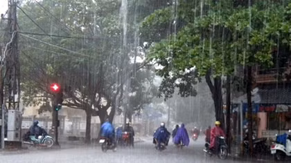 Hà Nội tiếp tục có mưa rào