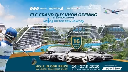 16 xe sang chờ đón golfer trong giải đấu mừng khánh thành khách sạn FLC Grand Hotel Quy Nhon