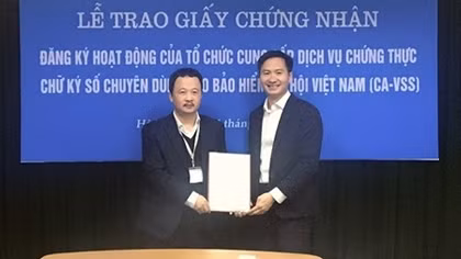 Dịch vụ chứng thực chữ ký số chuyên dùng của BHXH Việt Nam