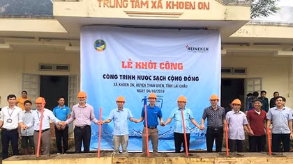 Heineken Việt Nam tài trợ công trình nước sạch cho cộng đồng tại Lai Châu