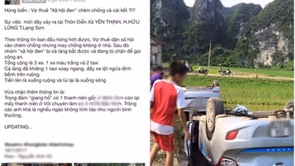 Thông tin chính thức về vụ "vợ rủ côn đồ về đập phá nhà chồng cũ"