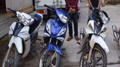 Cơ quan CSĐT Công an TP Hà Nội truy tìm 4 xe máy bị trộm cắp