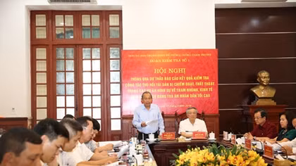 Kết quả kiểm tra việc thu hồi tài sản trong các vụ án tham nhũng tại TAND Tối cao
