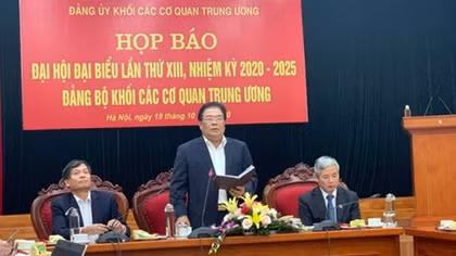 Đại hội Đảng bộ Khối các cơ quan Trung ương diễn ra từ ngày 27 đến 29/10