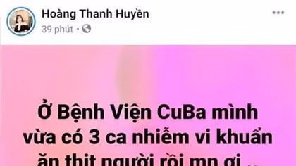 Xử lý hoang tin trên Facebook lan truyền “vi khuẩn ăn thịt người”