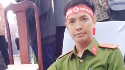 Thượng úy Công an 20 lần hiến máu tình nguyện