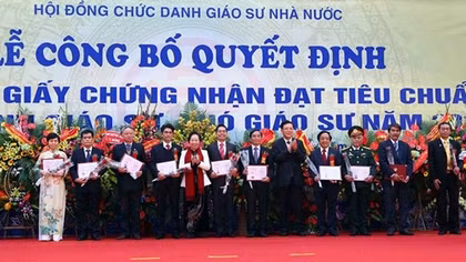 1.131 hồ sơ ứng viên đạt tiêu chuẩn GS, PGS sau rà soát