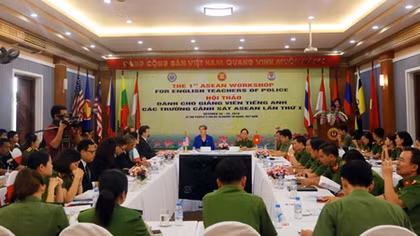 Khai mạc Hội thảo dành cho giảng viên tiếng Anh các trường Cảnh sát ASEAN lần thứ I