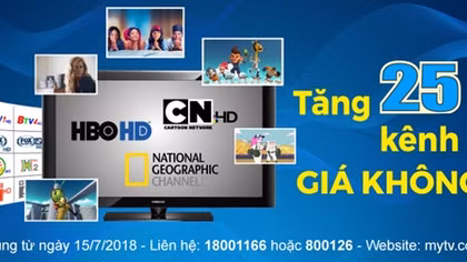 Tăng 25 kênh HD, truyền hình MyTV hiện dẫn đầu về số lượng kênh chất lượng cao