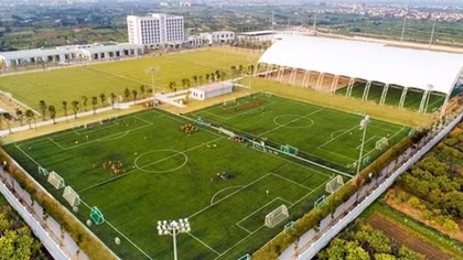 Chuẩn bị khánh thành Trung tâm Đào tạo bóng đá hàng đầu Đông Nam Á ở Hưng Yên