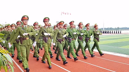 Một ngày ở “lò” đào tạo sỹ quan Cảnh sát