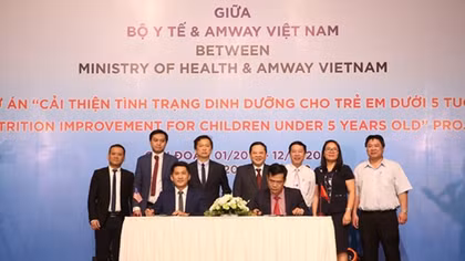 Bộ Y tế và Amway hợp tác cải thiện tình trạng dinh dưỡng cho trẻ em dưới 5 tuổi