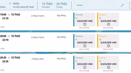 Vé máy bay không còn giá rẻ dịp cao điểm Tết