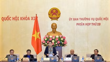 Bế mạc phiên họp thứ 29 của Ủy ban Thường vụ Quốc hội