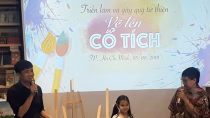 Triển lãm gây quỹ từ thiện “Vẽ lên cổ tích”