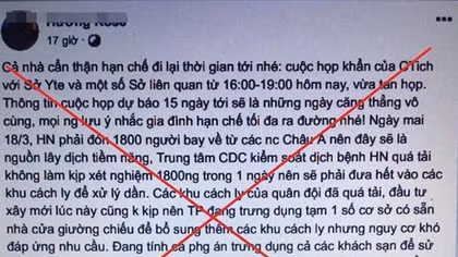 2 thanh niên 9X tung tin “vỡ trận” chống dịch COVID-19
