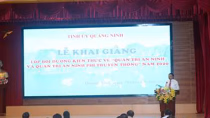 Tỉnh ủy Quảng Ninh tập huấn về Quản trị An ninh phi truyền thống