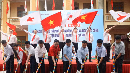 Khởi công xây dựng 154 ngôi nhà Chữ Thập đỏ cho người nghèo