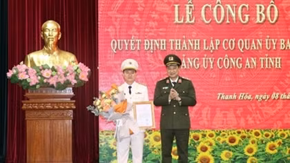 Thành lập Cơ quan Ủy ban Kiểm tra Đảng ủy Công an tỉnh Thanh Hóa
