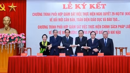 Tăng cường công tác phối hợp giám sát trong lĩnh vực giáo dục đào tạo và bảo vệ môi trường