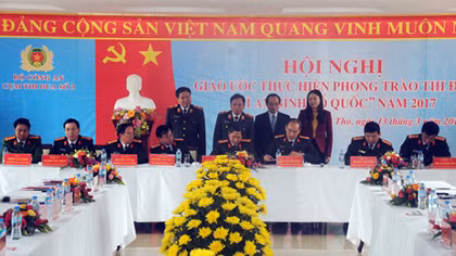 Cụm thi đua số 3, Bộ Công an ký giao ước thi đua