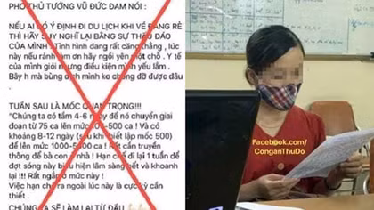 Phạt ngưới phụ nữ đăng tin sai về phát ngôn của Phó Thủ tướng