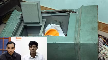 2 tên trôm cạy cửa dùng xà beng phá két trộm vàng