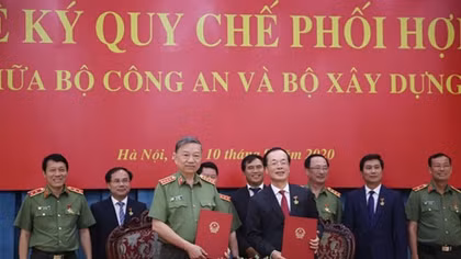 Bộ Công an và Bộ Xây dựng tăng cường phối hợp công tác