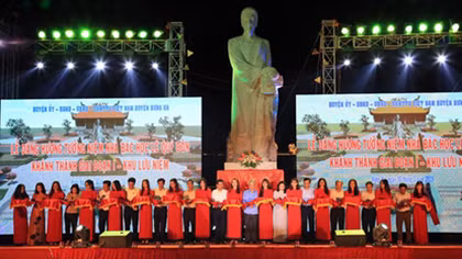 Khánh thành Khu lưu niệm Nhà bác học Lê Quý Đôn tại Thái Bình