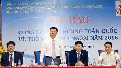 Phát động Giải thưởng toàn quốc về thông tin đối ngoại năm 2016