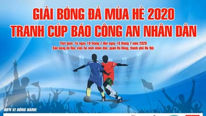 16 đội "ngang cơ" tại Giải bóng đá mùa hè 2020 tranh Cup Báo CAND
