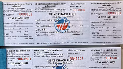 Dùng vé xe khách giả để trốn thuế, cơ quan quản lý ở đâu?