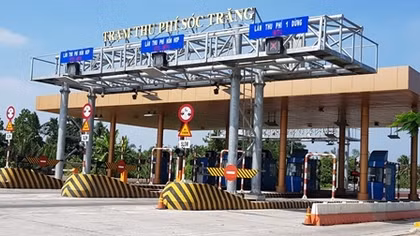 Sẽ thu phí theo giá mới tại BOT Sóc Trăng vào ngày 12-1