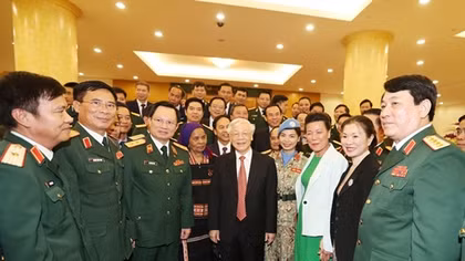 Tổng Bí Thư, Chủ tịch nước Nguyễn Phú Trọng gặp mặt đại biểu điển hình tiên tiến toàn quốc
