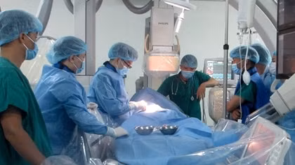 Can thiệp thành công các ca tim mạch cho bệnh nhân nhi bằng kỹ thuật mới