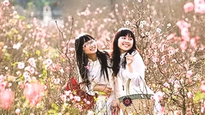 Bước chậm giữa mùa xuân