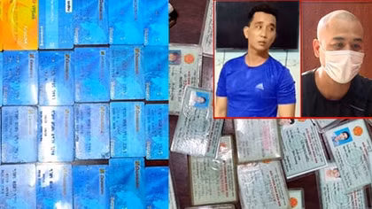 Phát hiện 68 thẻ ATM và 40 CMND trong nhà kẻ cho vay “tín dụng đen”